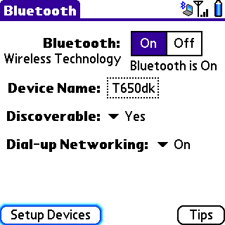 Bluetooth initial pairing step